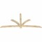 Ekena Millwork Davenport Rough Sawn Timber Gable Bracket, Douglas Fir, 96"W x 48"H x 2"D x 4"F, 12/12 Pitch GBW096X48X0204DAV00RDF - alternate 3